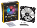 CORSAIR ML140 PRO RGB 140MM PREMIUM MAGNETIC LEVITATION RGB LED PWM FAN SINGLE PACK - Office Connect 2018