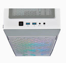 CORSAIR 220T RGB AIRFLOW TEMPERED GLASS MID-TOWER CASE - WHITE - Office Connect 2018