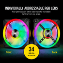 CORSAIR QL SERIES QL140 RGB 140mm RGB LED FAN - SINGLE PACK - Office Connect 2018