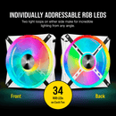 CORSAIR QL140 RGB 140MM RGB LED FAN DUAL PACK WITH LIGHTING NODE CORE - WHITE BODY - Office Connect 2018