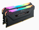 CORSAIR CMW16GX4M2C3200C16 DDR4, 3200MHZ 16GB 2 X 288 DIMM, UNBUFFERED, VENGEANCE RGB PRO BLACK HEAT SPREADER, RGB LED, 1.35V - Office Connect 2018