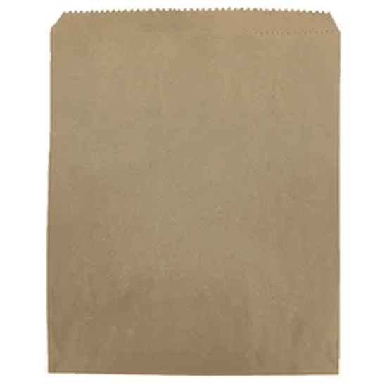 #3 Flat Brown Paper Bags