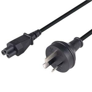 3 Pin Power Lead (M) to C5 Clover (M) 0.3m Power Cable - Bulk - Office Connect 2018