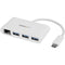 3 Port USB 3.0 Hub + GbE - USB-C - White - Office Connect 2018