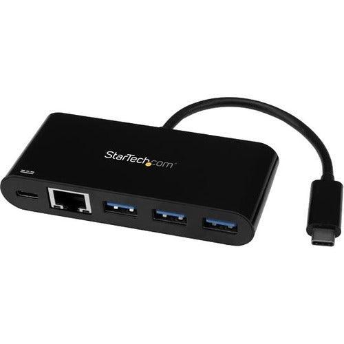 3 Port USB C Hub w/ GbE & PD - USB 3.0 - Office Connect 2018