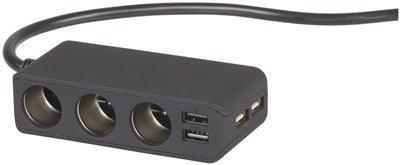 3-Way Cigarette Lighter with USB Power - Office Connect 2018