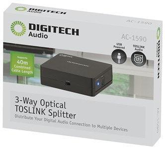3-Way Optical TOSLINK Splitter - Office Connect 2018