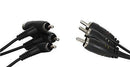 3 x RCA Piggyback Plugs to 3 RCA Plugs - 1.5m - Office Connect 2018
