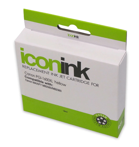 Icon Compatible Canon PGi-1600 XL Yellow Ink Cartridge - Office Connect
