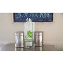 Green Choice PLA Drinking Straw - 6mm DIA White - Paper Wrapped