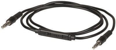 3.5mm Plug to Plug Cable with Microphone and Volume Control - 1m - Office Connect 2018