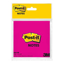 Post-it Notes 654-HB-1 Hot Pink 76mm x 76mm Retail Pk/50 Sheets - Office Connect