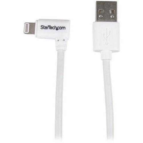 3ft Angled Lightning to USB Cable White - Office Connect 2018