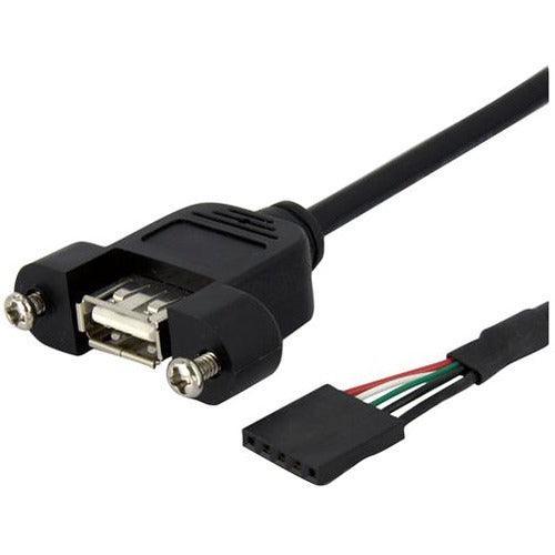 3ft Panel Mount USB A / USB Header Cable - Office Connect 2018