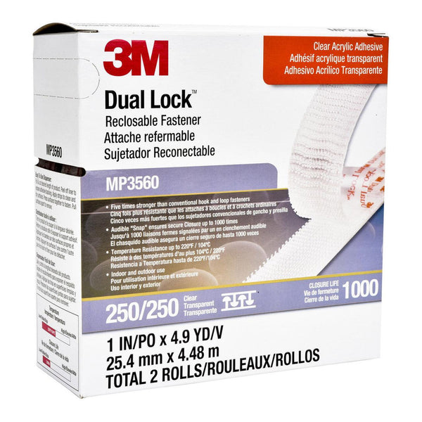 3M Dual Lock Fastener MP3560 25mm Clear 2pk - Office Connect 2018