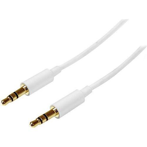 3m White Slim 3.5mm Stereo Audio Cable - Office Connect 2018