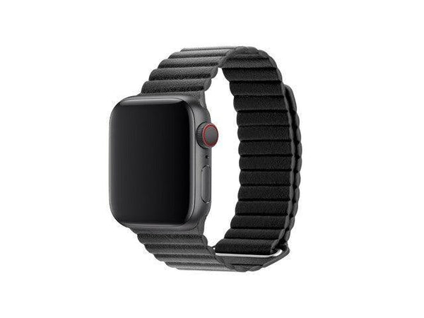 3sixT Apple Watch Band - Leather Loop - 38/40mm - Black - Office Connect 2018