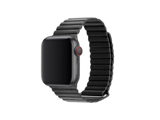 3sixT Apple Watch Band - Leather Loop - 38/40mm - Black - Office Connect 2018