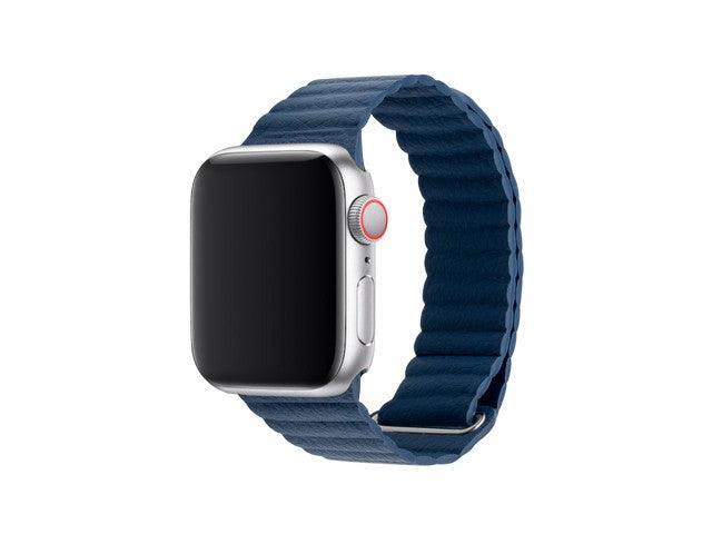 3sixT Apple Watch Band - Leather Loop - 42/44mm - Blue - Office Connect 2018