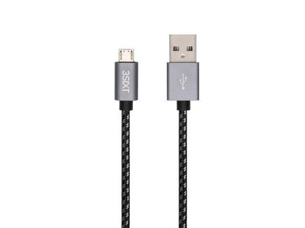 3sixT BLACK Cable - USB-A to Micro USB - 2m - Office Connect 2018