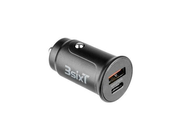 3sixT Car Charger 27W USB-C + USB-A QC3.0 - Black - Office Connect 2018