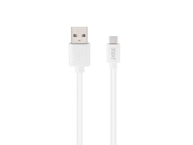 3sixT Charge & Sync Cable - USB-A to USB-C - 1m - White - Office Connect 2018