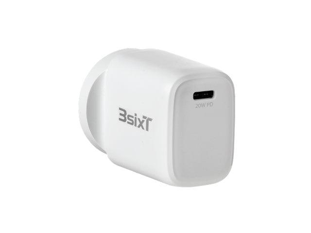 3sixT Wall Charger ANZ 20W USB-C PD - White - Office Connect 2018