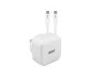 3sixT Wall Charger AU 30W USB-C PD + USB-C/C Cable - White - Office Connect 2018