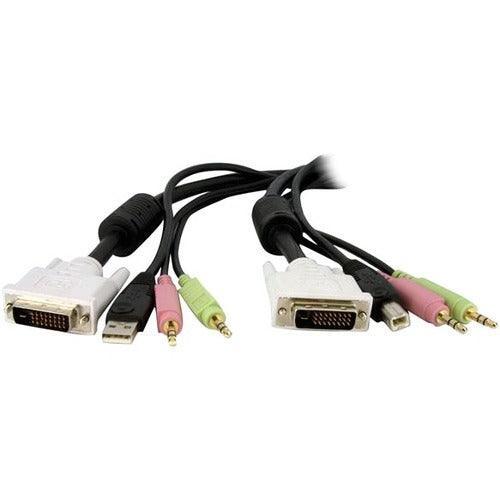 4-in-1 USB DVI KVM Switch Cable w/ Audio - Office Connect 2018