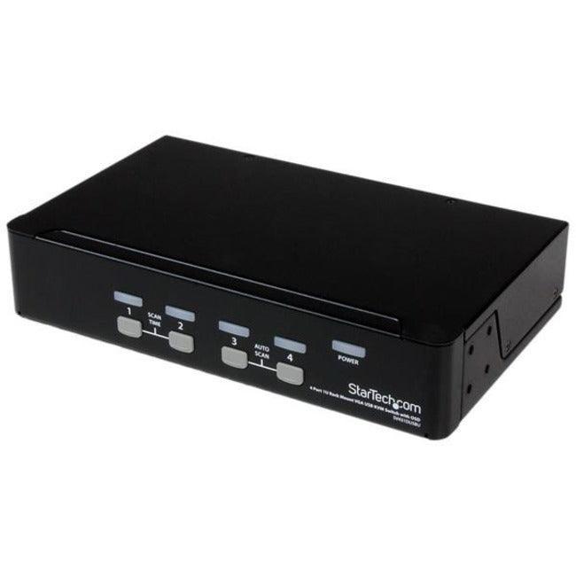 4 Port 1U Rackmount USB KVM Switch - Office Connect 2018