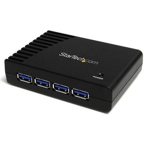 4 PORT BLACK SUPERSPEED USB 3.0 HUB - Office Connect 2018