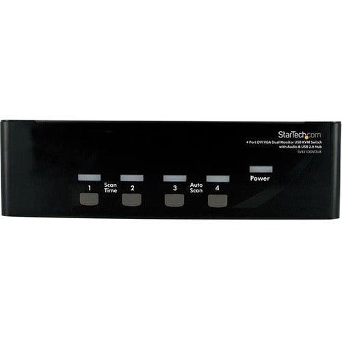 4 Port DVI VGA Dual Monitor KVM Switch - Office Connect 2018