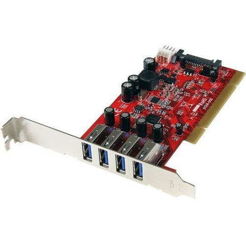 4 Port PCI USB 3.0 Card w/ SATA Power - Office Connect 2018
