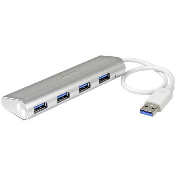 4 Port Portable USB 3.0 Hub - Aluminum - Office Connect 2018