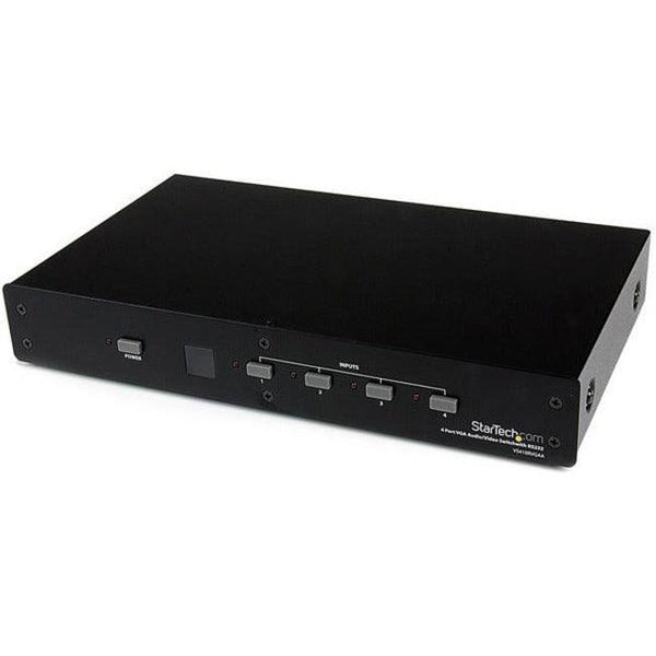4 Port VGA Video Audio Switch with RS232 - Office Connect 2018