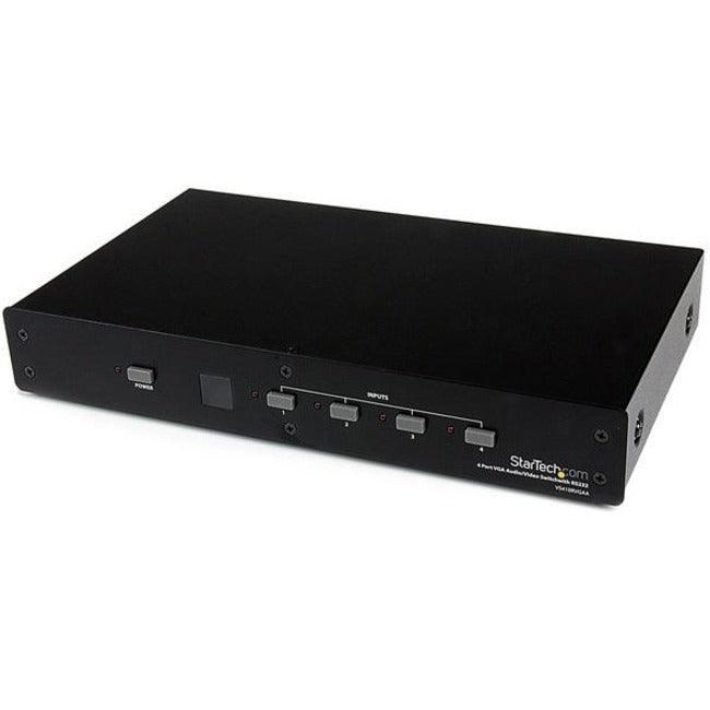 4 Port VGA Video Audio Switch with RS232 - Office Connect 2018