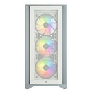 CORSAIR ICUE 4000X RGB TEMPERED GLASS MID-TOWER - WHITE - Office Connect 2018