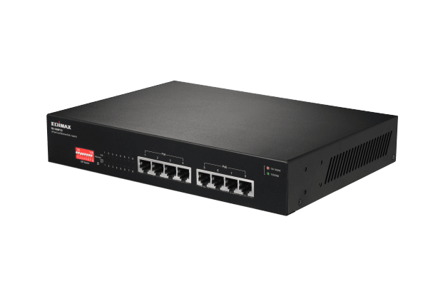 EDIMAX 8 Port 10/100/1000 Gigabit PoE+ Switch with - Office Connect