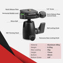 PROMATE 3-Way Precision Head Tripod . 42~153cm Height - Office Connect