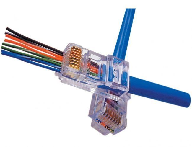 PLATINUM TOOLS Cat5e EZ-RJ45 Plug. Easy Install RJ45 Plug For Cat5e - Office Connect 2018