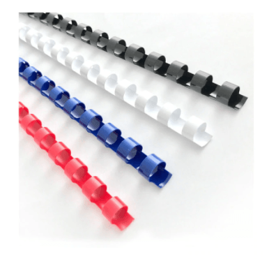 Icon Binding Coil Plastic 10mm White Pack 100 - Office Connect