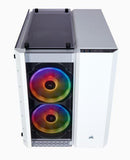 CORSAIR CRYSTAL SERIES 280X RGB TEMPERED GLASS M-ATX PC CASE - WHITE - Office Connect 2018