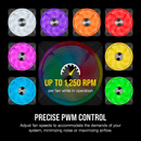 CORSAIR QL SERIES QL140 RGB 140mm RGB LED FANS - DUAL PACK WITH LIGHTING NODE CORE - Office Connect 2018