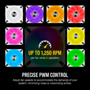 CORSAIR QL140 RGB 140MM RGB LED FAN SINGLE PACK - WHITE BODY - Office Connect 2018