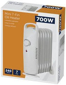 500W Mini 5-Fin Oil Heater 240V - Office Connect 2018