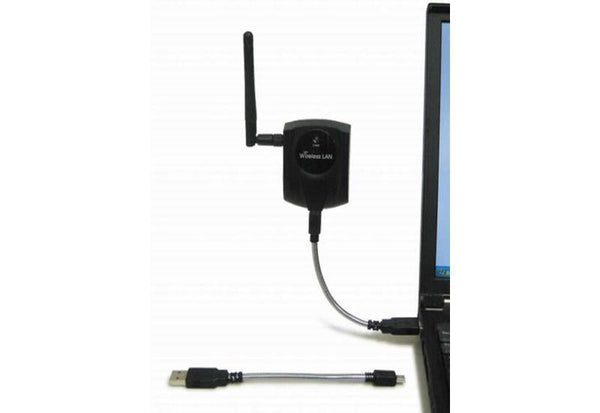 6 inch Stainless Steel USB extended connector - Office Connect 2018