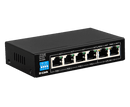 6-PORT 10/100MBPS POE SWITCH WITH 4 LONG REACH POE PORTS AND 2 UPLINK PORTS. POE BUDGET 60W. - Office Connect 2018