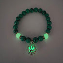 Energy Luminous Lotus Natural Stone Bracelet Yoga Healing Luminous Glow In The Dark Charm Beads Bracelet For Men Women Prayer Buddhism - Office Connect 2018