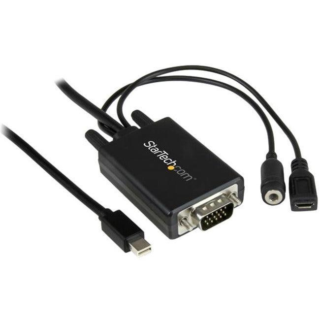 6ft mDP to VGA Adapter Cable with Audio - Office Connect 2018