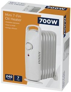 700W Mini 7-Fin Oil Heater 240V - Office Connect 2018